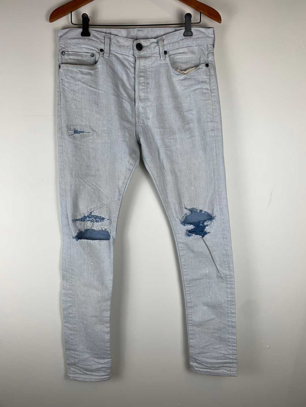 John Elliott John Elliott Paint Splatter Denim - image 1