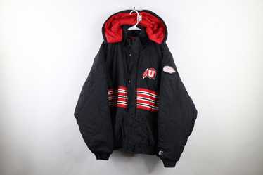 Vintage Vintage 90s University of Utah Hooded Puf… - image 1