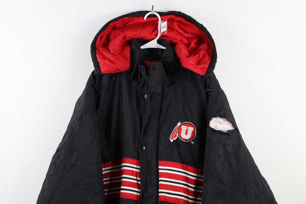 Vintage Vintage 90s University of Utah Hooded Puf… - image 2