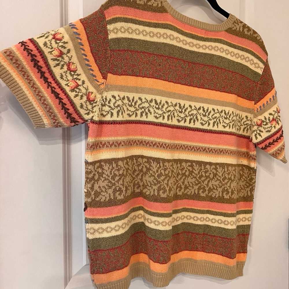 VTG Talbots Striped Short Sleeve Sweater, Women's… - image 5