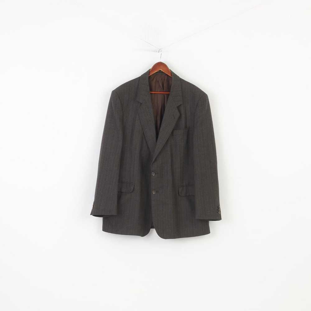 Vintage James Barry Men 48 58 Blazer Charcoal Bot… - image 1