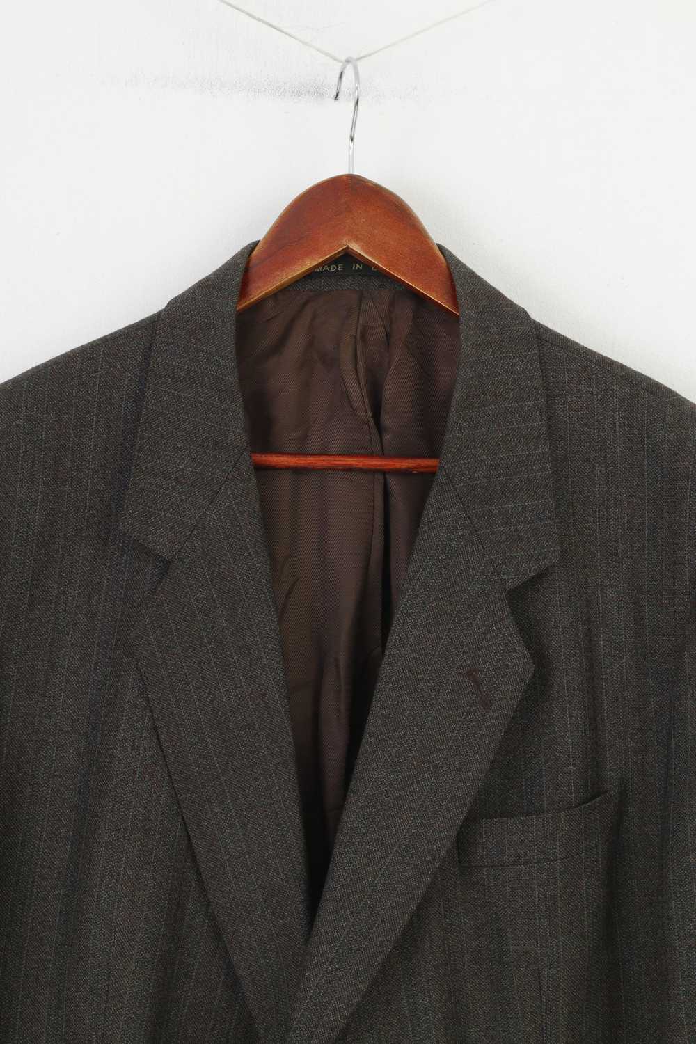 Vintage James Barry Men 48 58 Blazer Charcoal Bot… - image 2