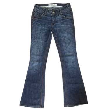 VTG Hudson Womens Mid Rise Jeans, Dark Wash Denim 