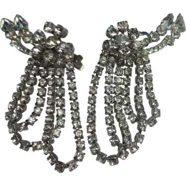 Rare Juliana Drop Earrings from 1950's Crystal De… - image 1