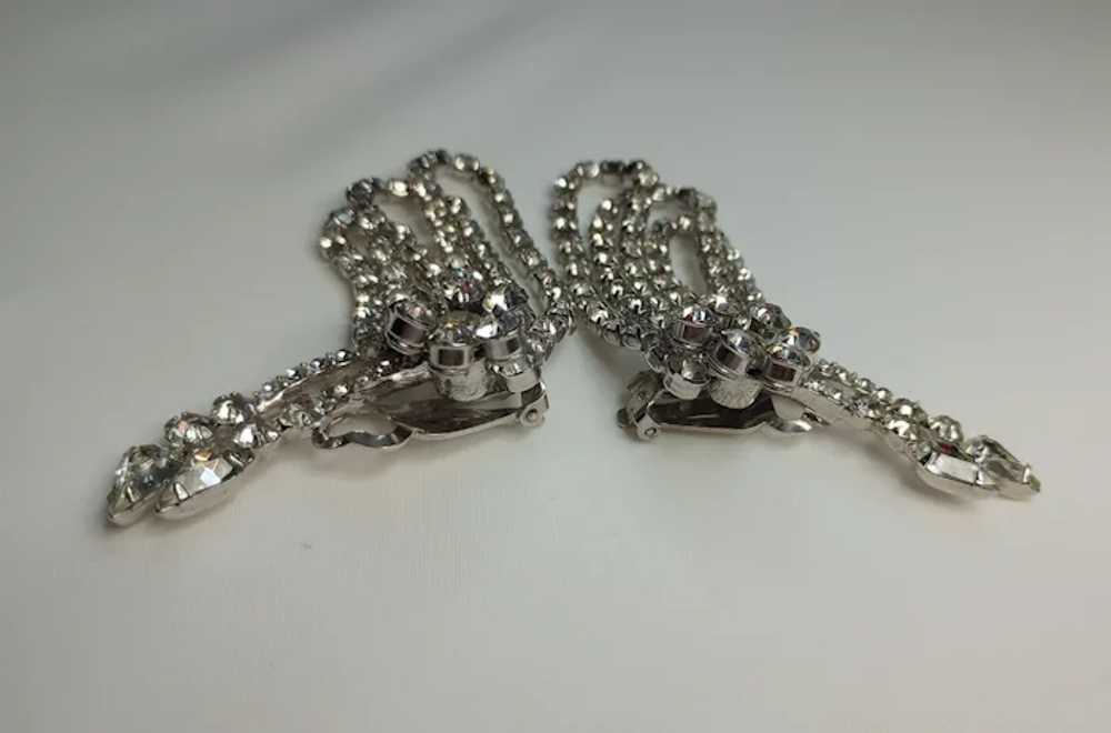 Rare Juliana Drop Earrings from 1950's Crystal De… - image 3