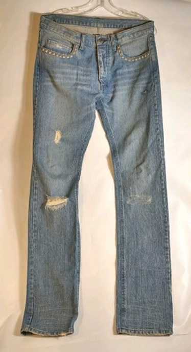 パンツ 00s rupert shirring denim Y2K archive Rupert edge japan y2k - Gem