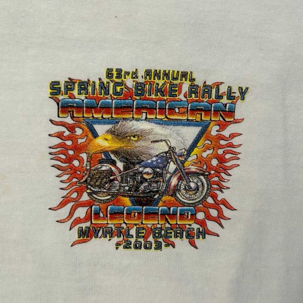 Vintage 2003 Myrtle Beach Bike rally Tee - image 2