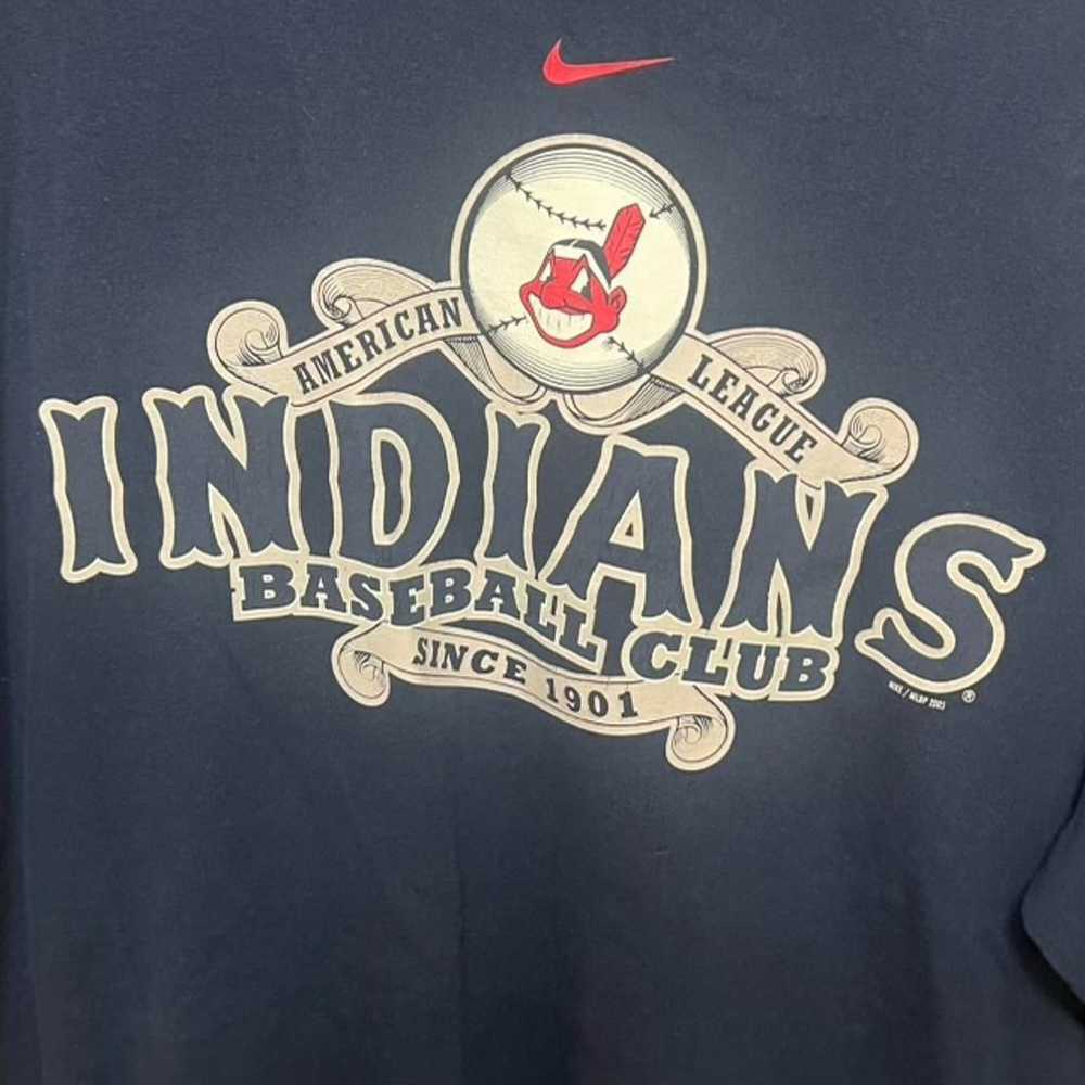 Y2K Nike Cleveland Indians tshirt - image 2
