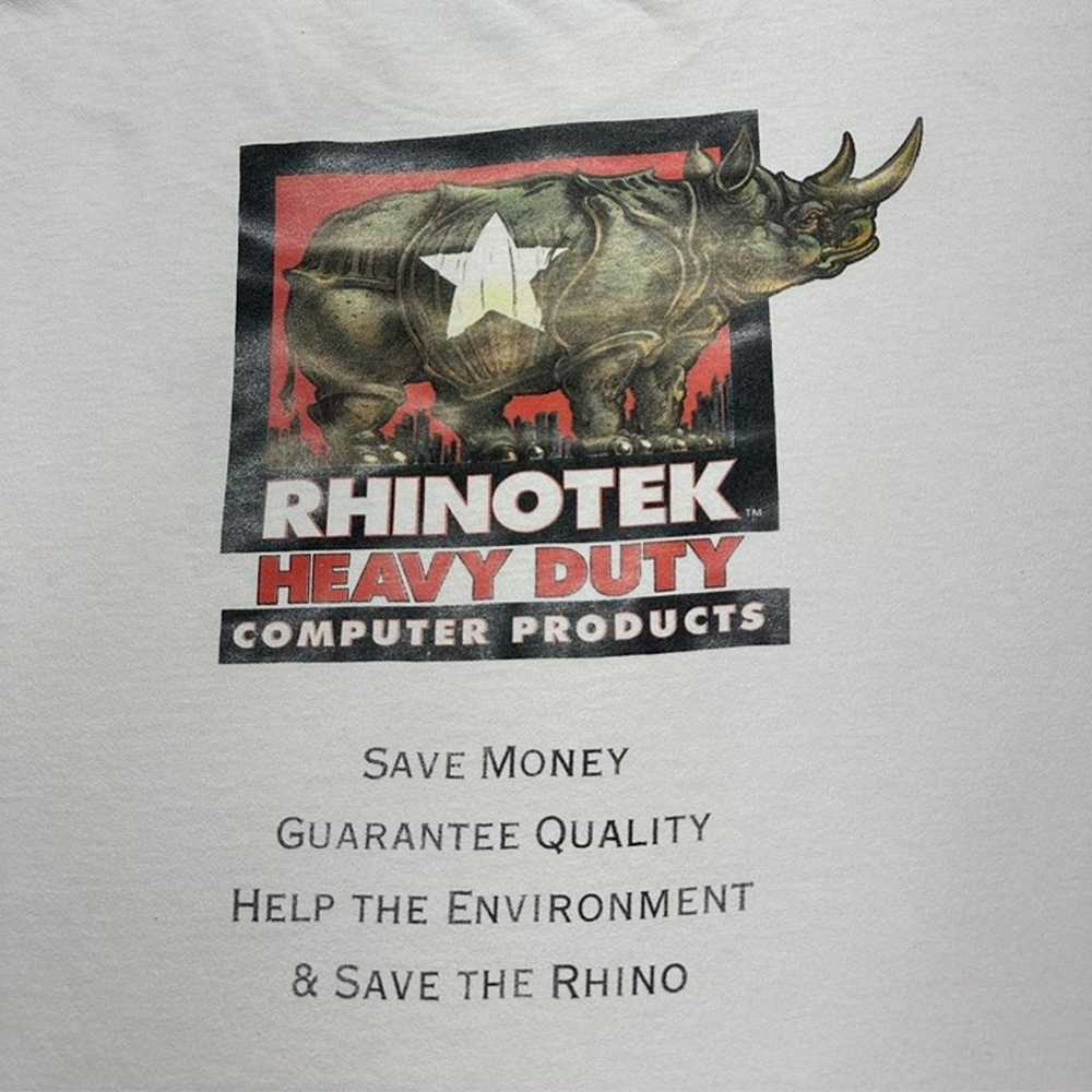 Y2K RhinoTek Computer T-Shirt - image 3