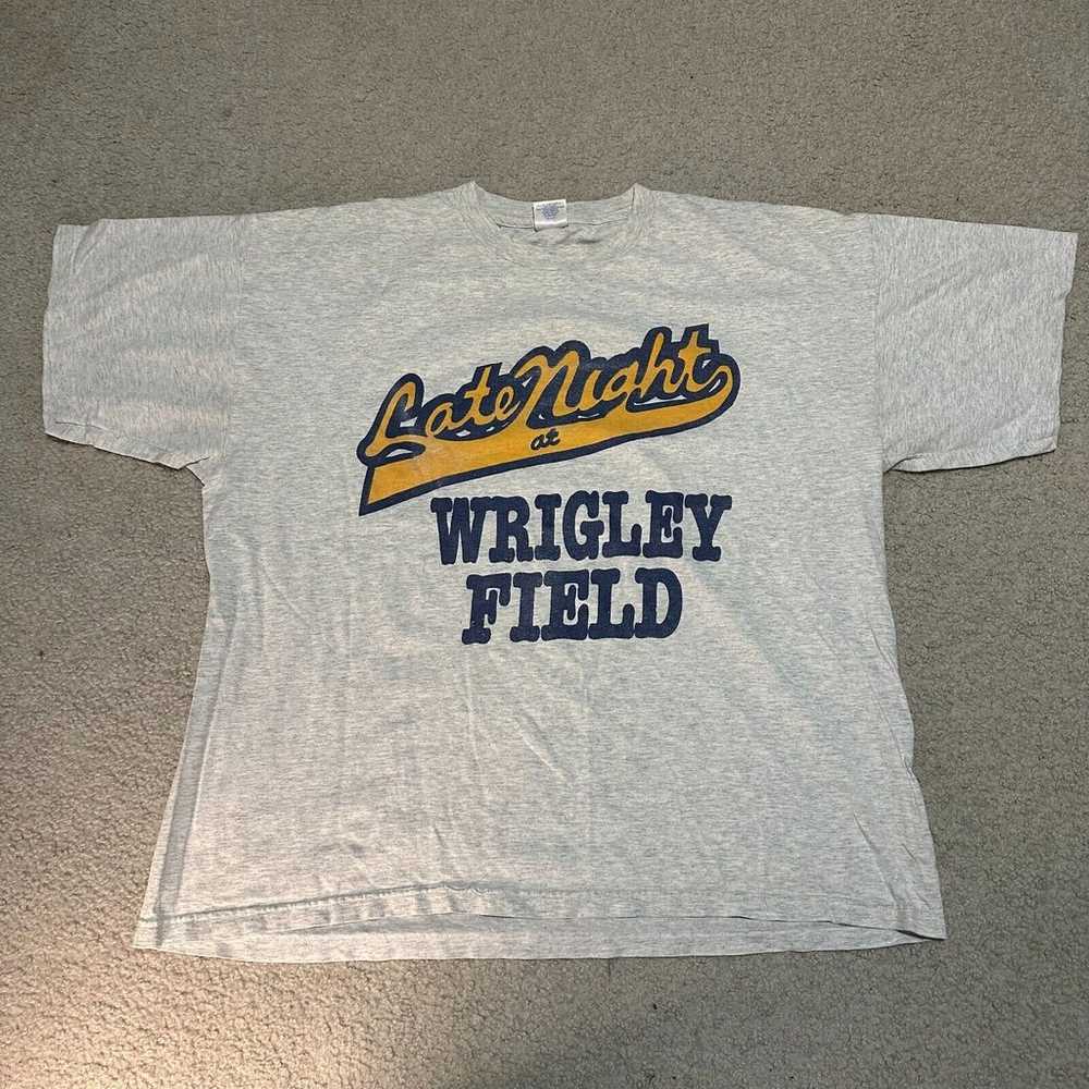 Vintage 90s Alstyle Late Night At Wrigley Field S… - image 1