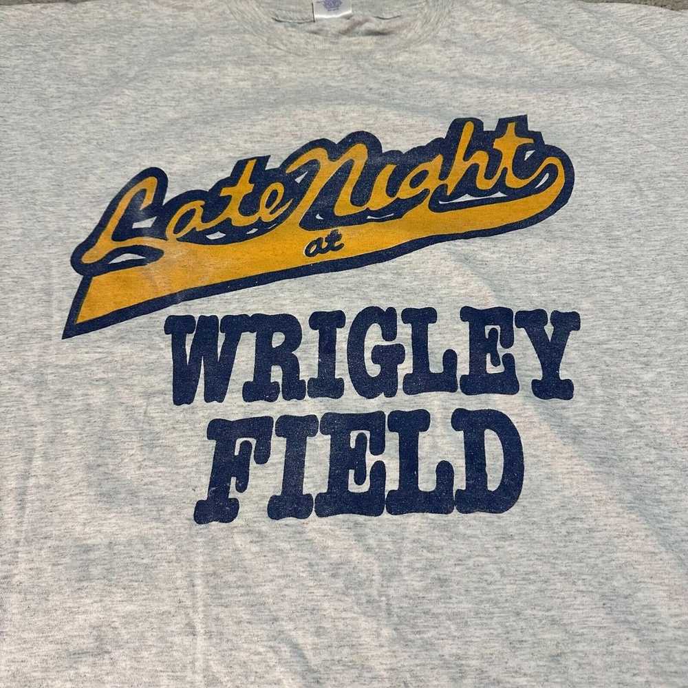 Vintage 90s Alstyle Late Night At Wrigley Field S… - image 2