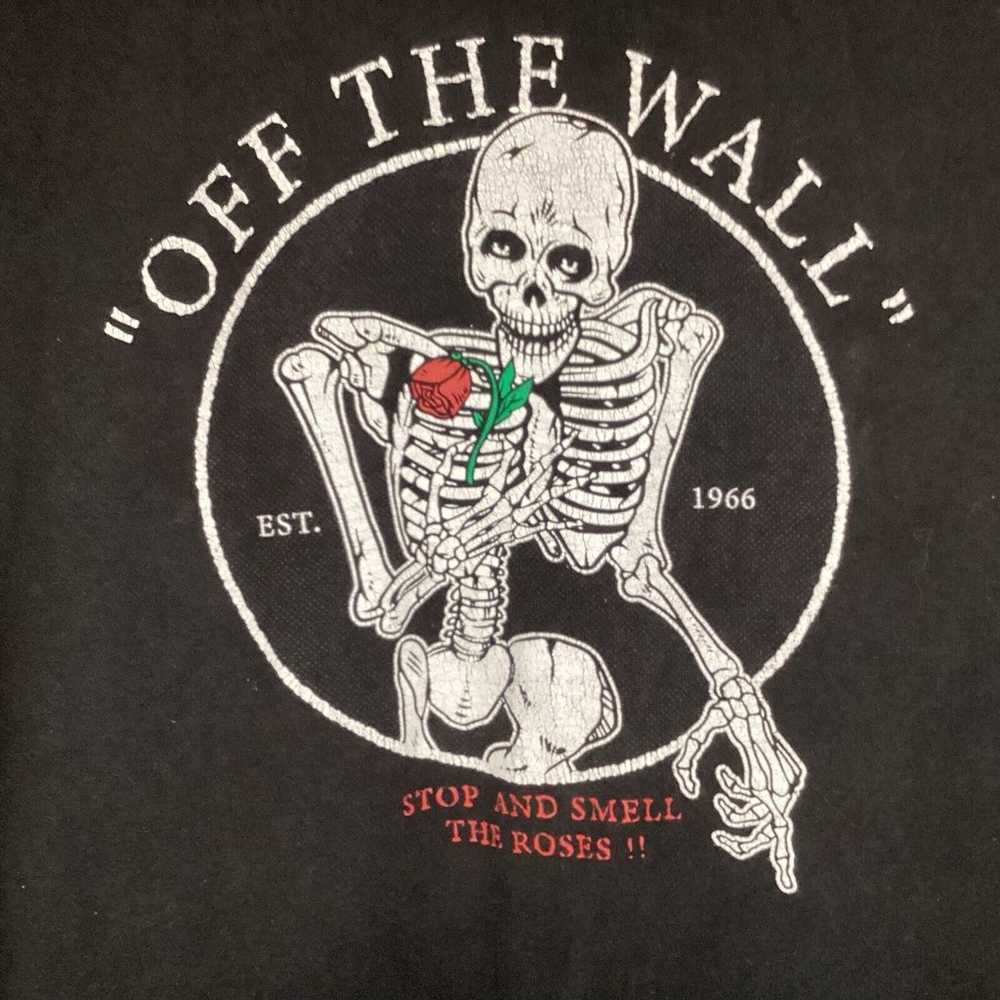 VANS Shirt Mens Large Black Off The Wall Stop and… - image 3
