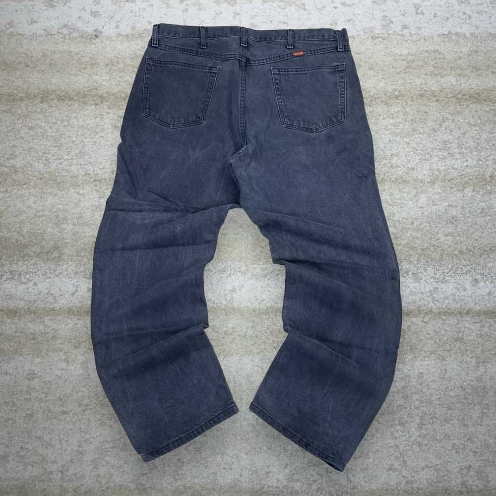 Rustler Jeans Smoke Black Wash Work Wear Denim Re… - image 1