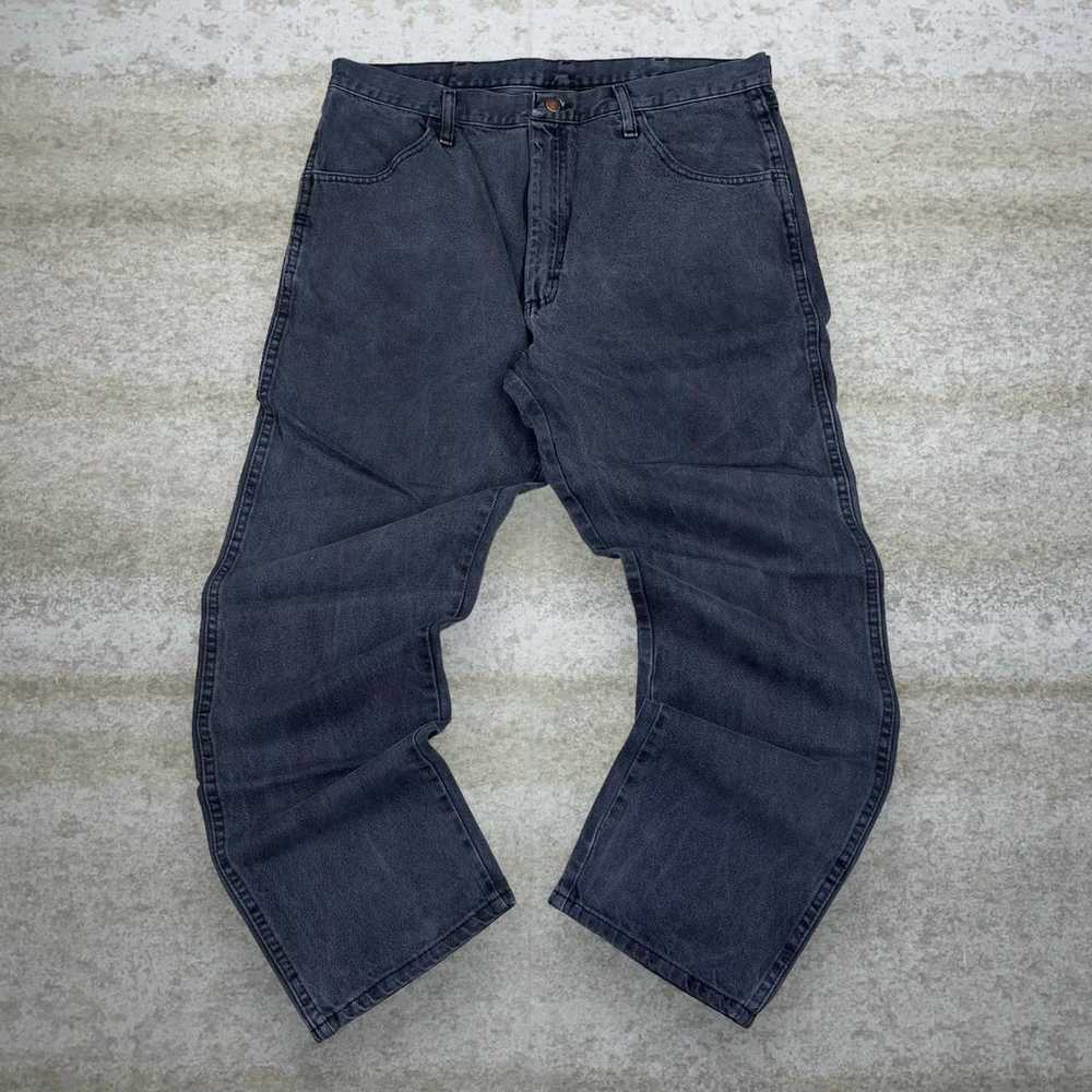Rustler Jeans Smoke Black Wash Work Wear Denim Re… - image 2