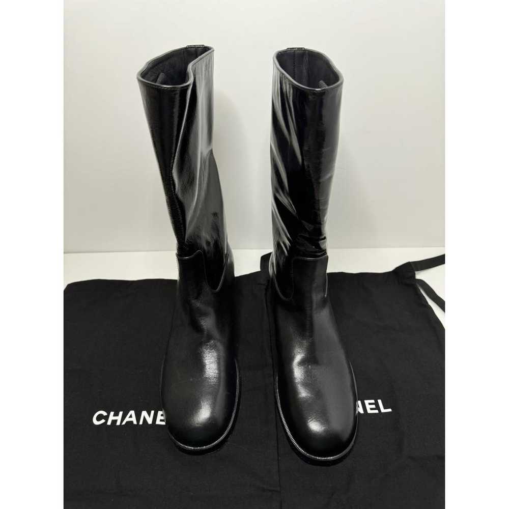 Chanel Leather riding boots - image 2