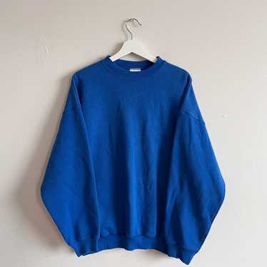 Vintage Tultex Sweatshirt Mens XLarge Blue Pullov… - image 1