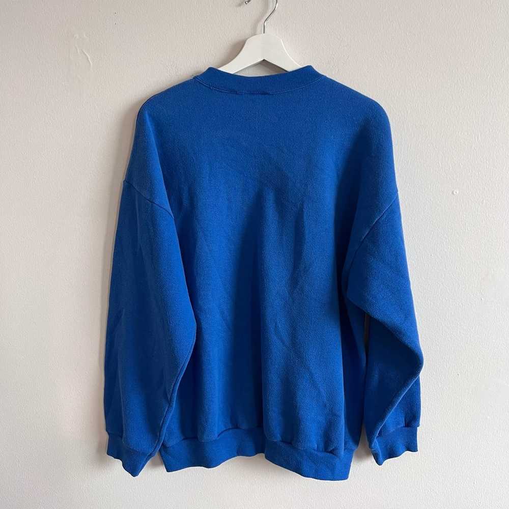 Vintage Tultex Sweatshirt Mens XLarge Blue Pullov… - image 3
