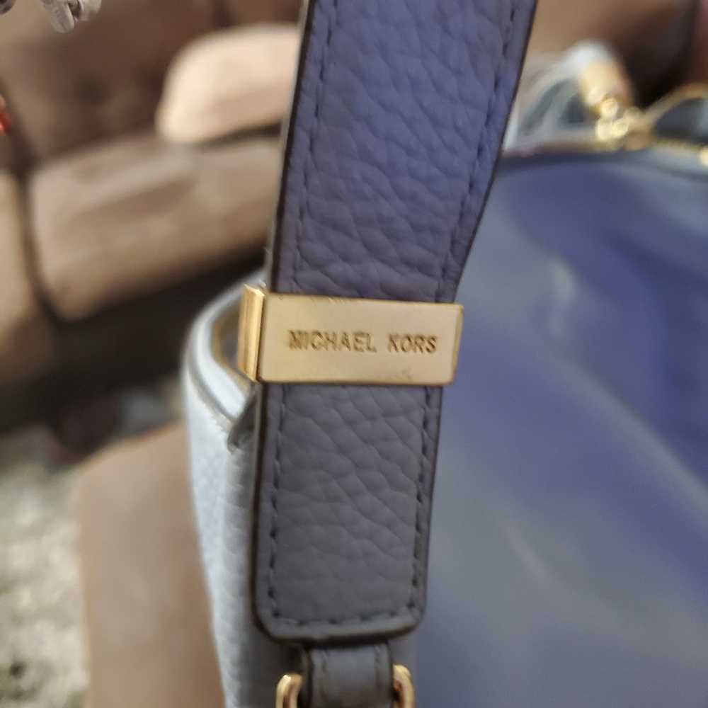 MICHAEL Michael Kors Blue Grained Leather Hobo - image 6
