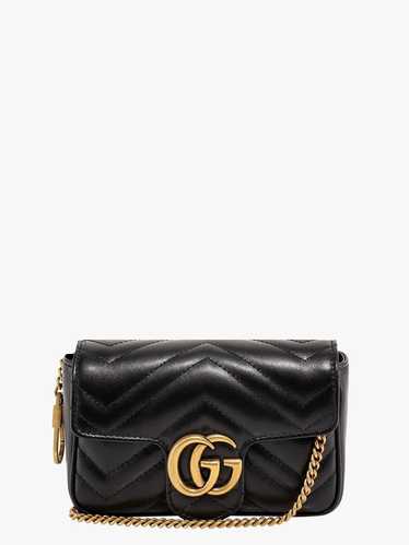 Gucci Gg Marmont Woman Black Shoulder Bags
