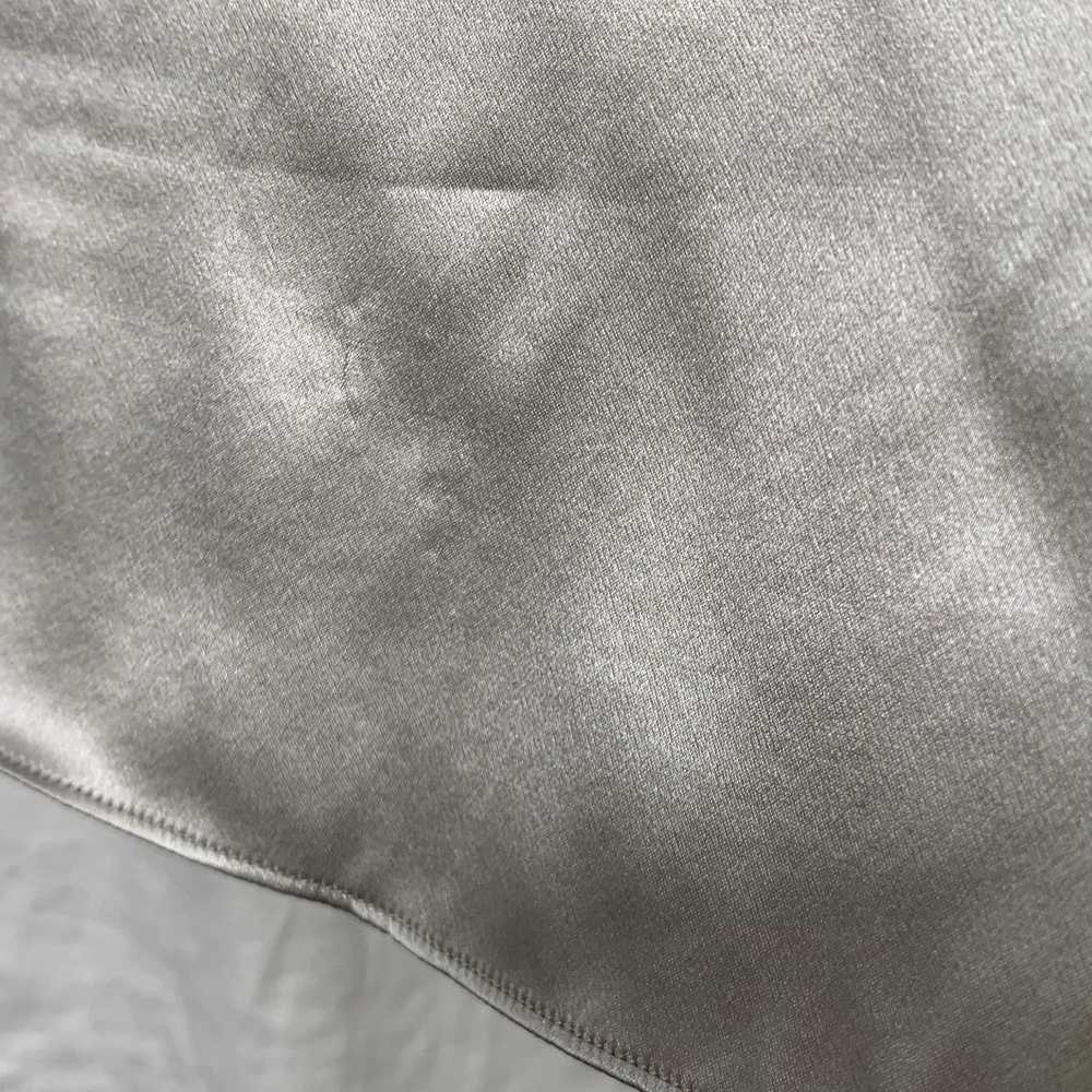 Brioni Silver Silk Button Up Long Sleeve Shirt Set - image 4