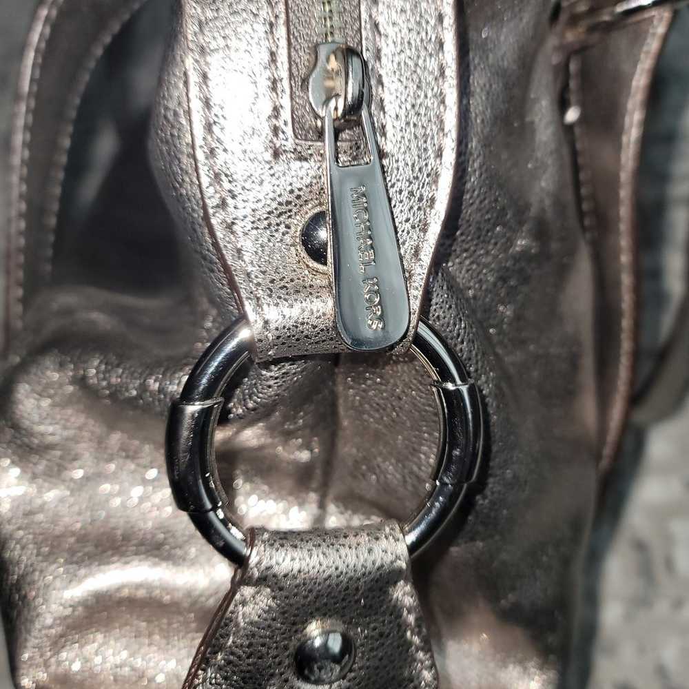 MICHAEL KORS Metallic Fulton Bowler Bag - image 6
