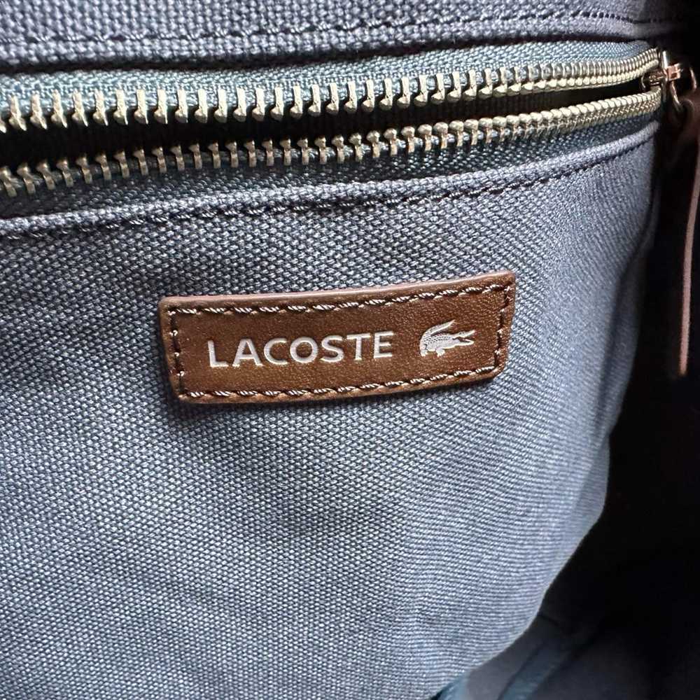 Authentic LACOSTE Tote Shoulder Travel Bag 2 Way - image 7