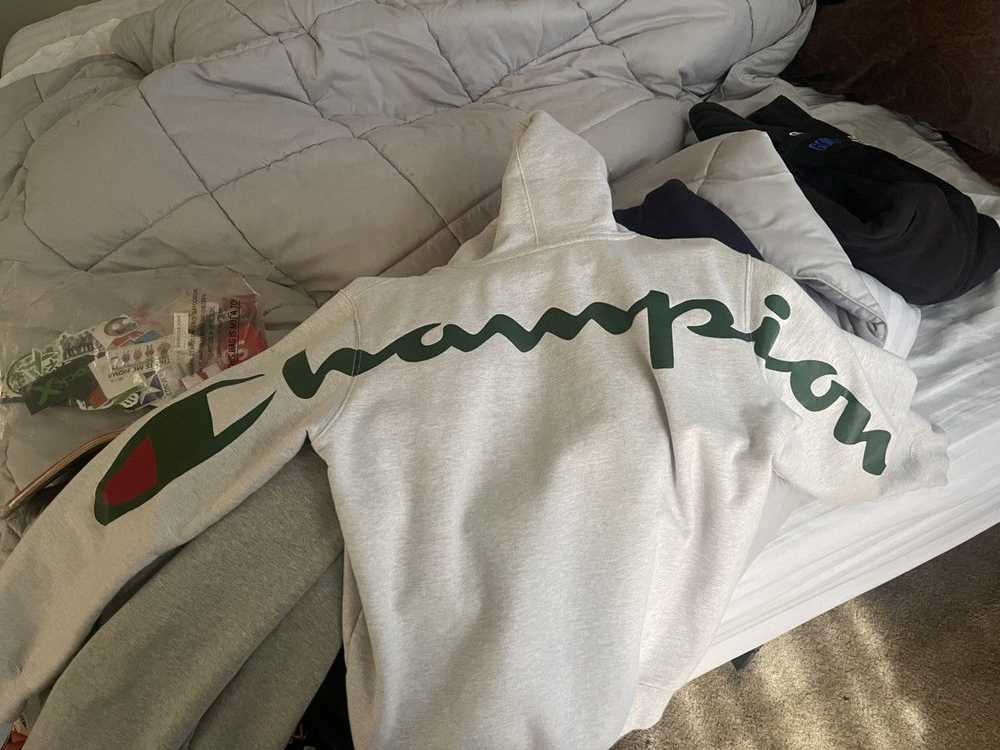 Champion × Supreme Supreme x Champion Logo Hoodie - image 1