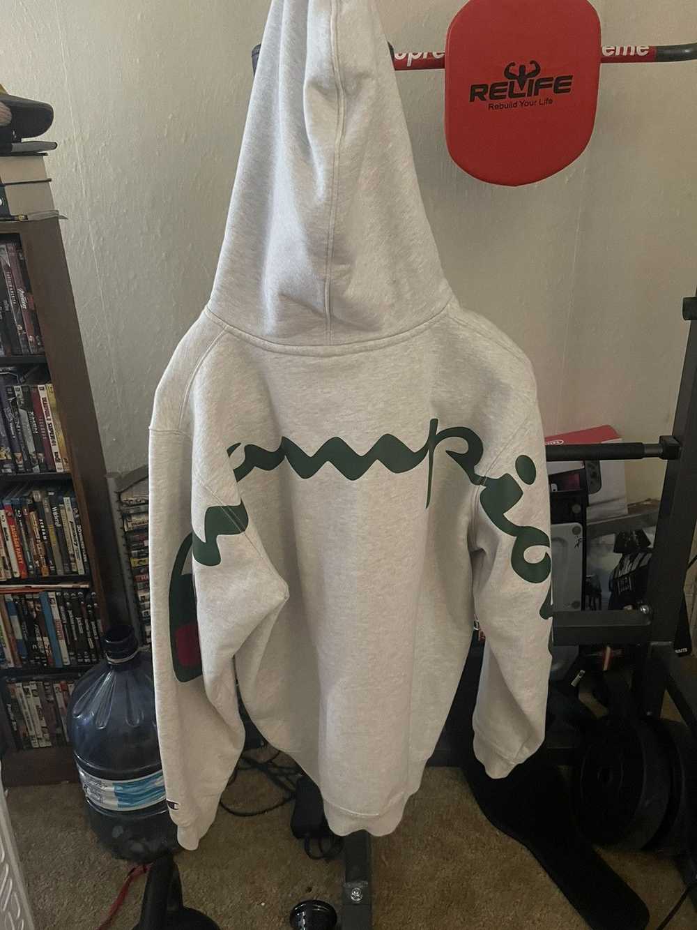 Champion × Supreme Supreme x Champion Logo Hoodie - image 2