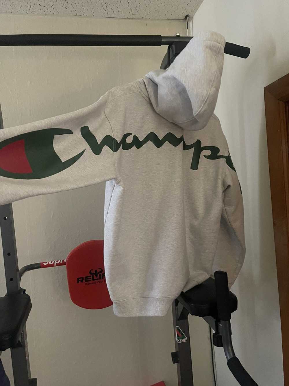 Champion × Supreme Supreme x Champion Logo Hoodie - image 3