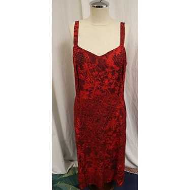 Canda Made for C&A Red Leopard Print Midi Dress U… - image 1