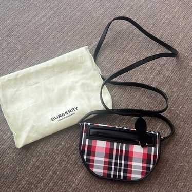 Burberry Olympia Flap Tartan Micro Bag