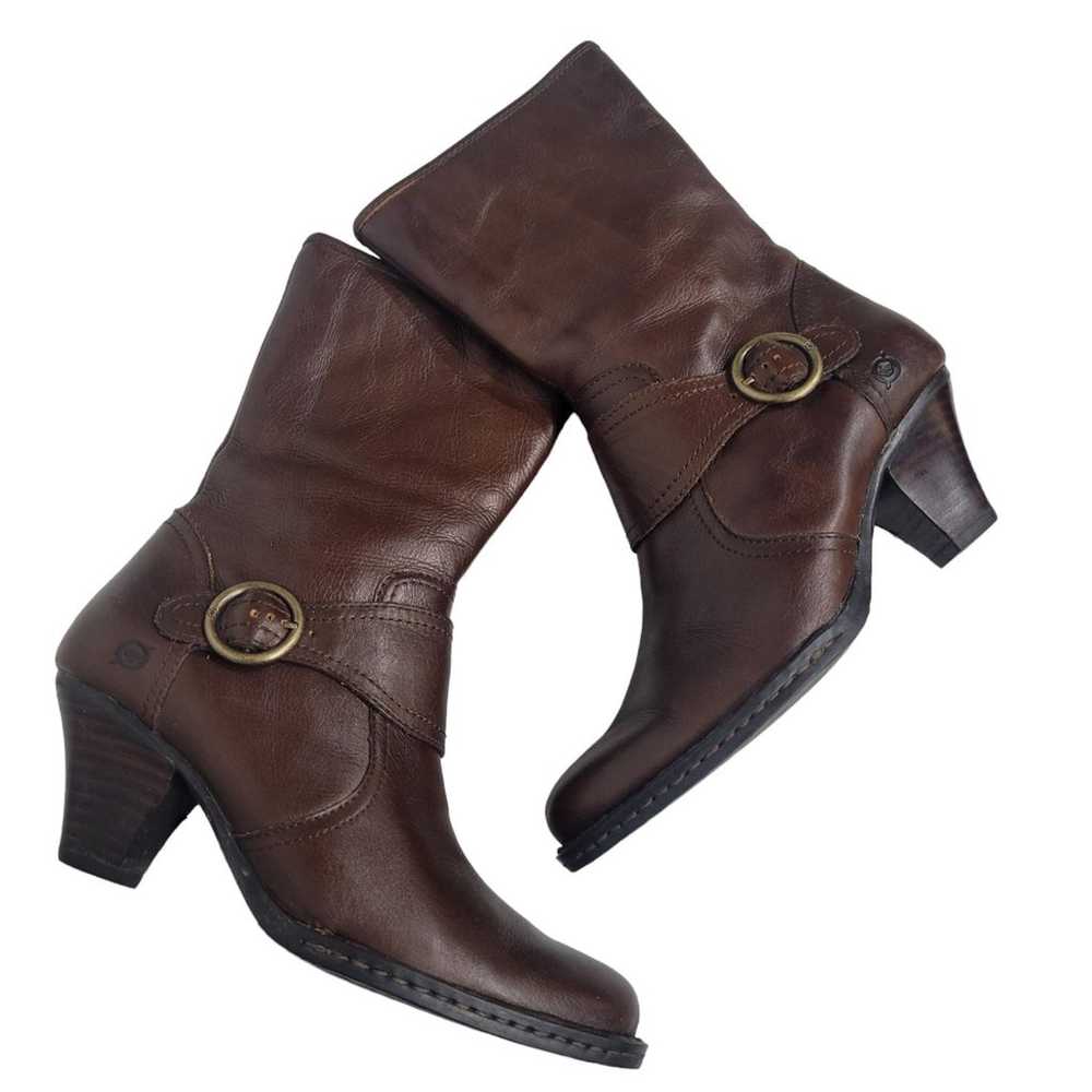 Born Brown Leather Western Boots 8 - image 1