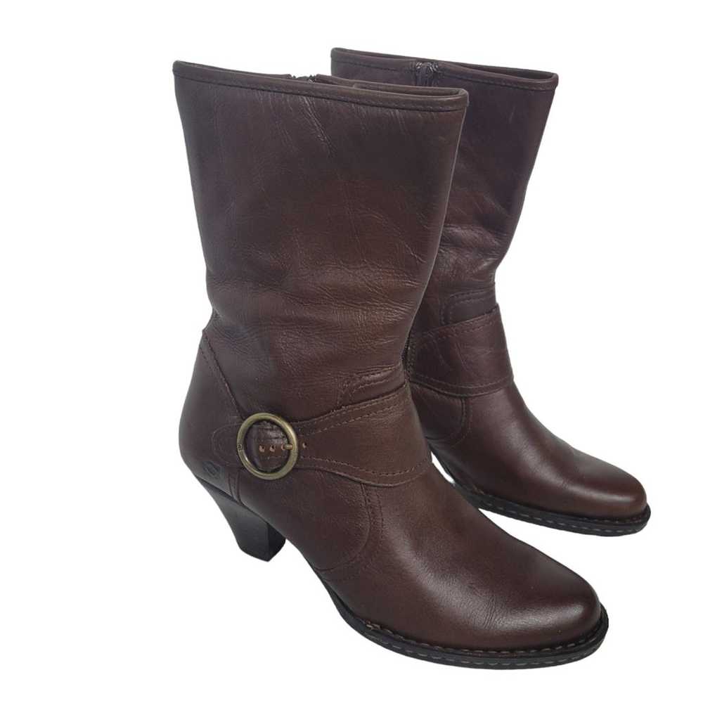 Born Brown Leather Western Boots 8 - image 2