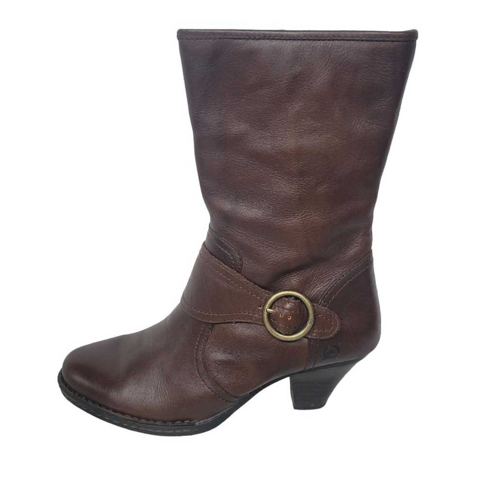 Born Brown Leather Western Boots 8 - image 3