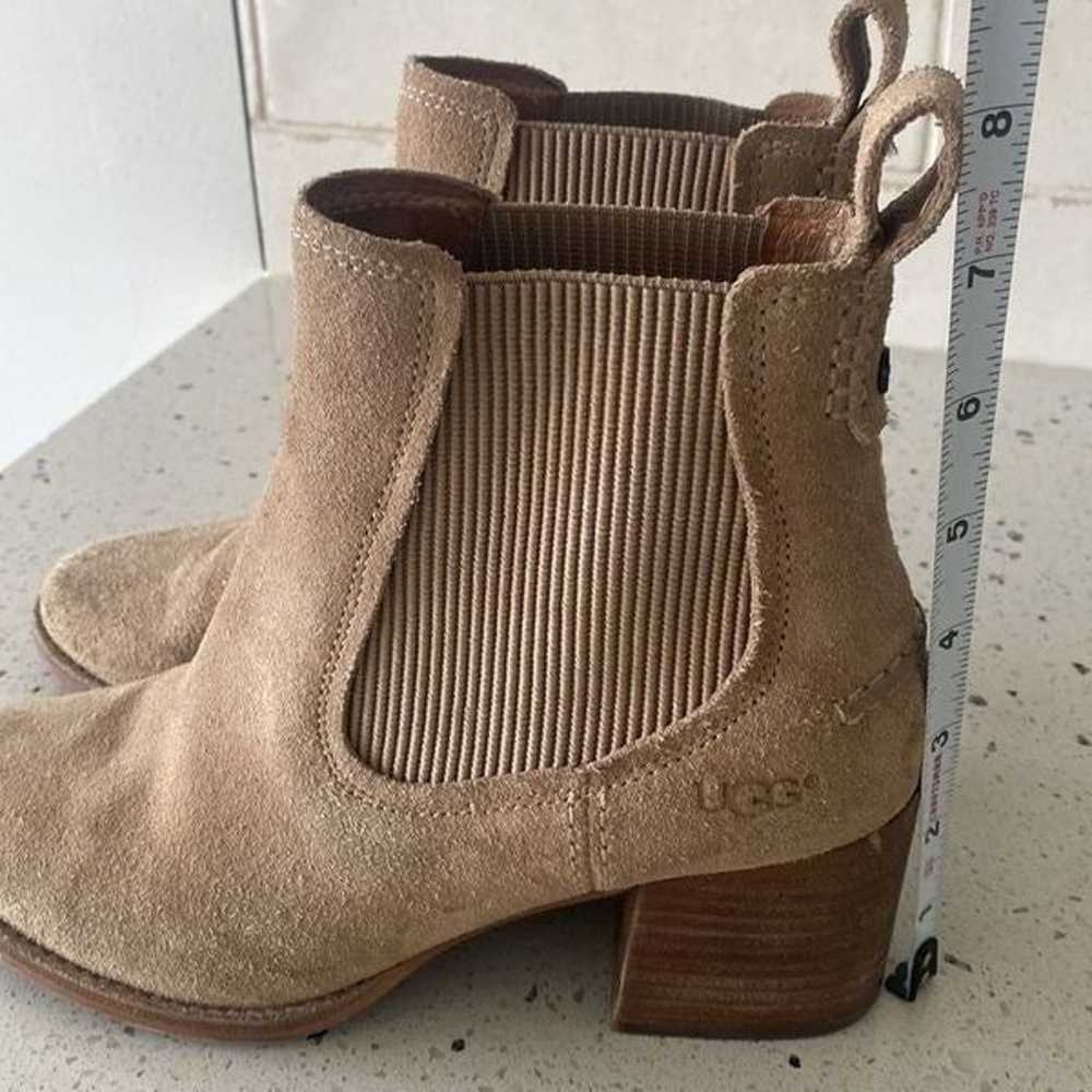 UGG Australia Faye Tan Suede Ankle Boot Chunky Bl… - image 11