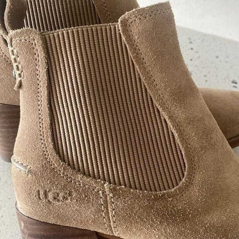 UGG Australia Faye Tan Suede Ankle Boot Chunky Bl… - image 9