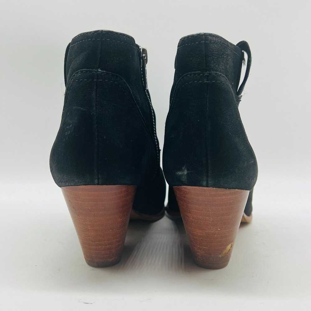 Frye Boots Womens 7 Black Suede Ankle Booties Lea… - image 6