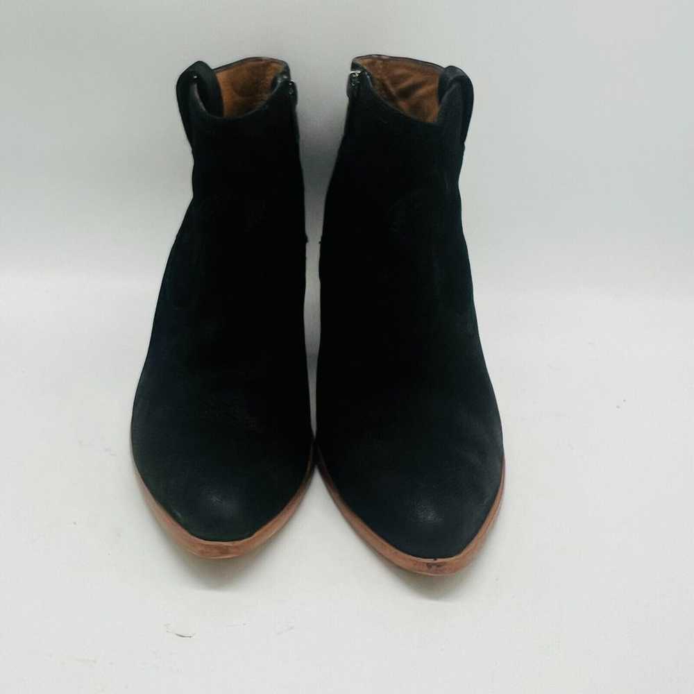 Frye Boots Womens 7 Black Suede Ankle Booties Lea… - image 8