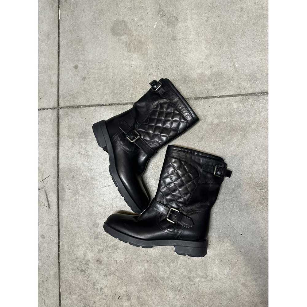 Aquatalia Leather biker boots - image 4