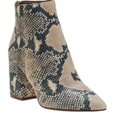 Vince Camuto Benedie Leather Snakeskin Bootie