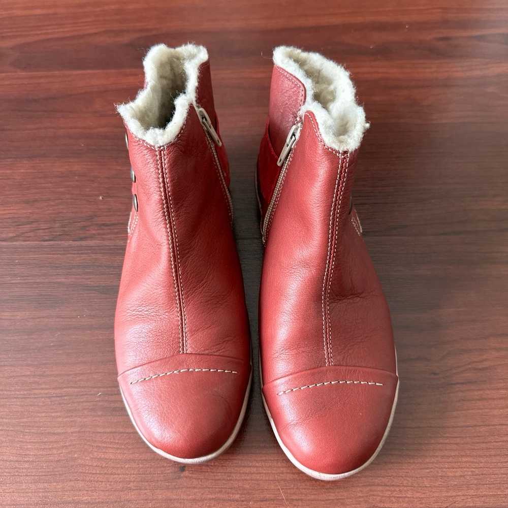 Brand new Cloud red leather boots. Sz 8 - image 1