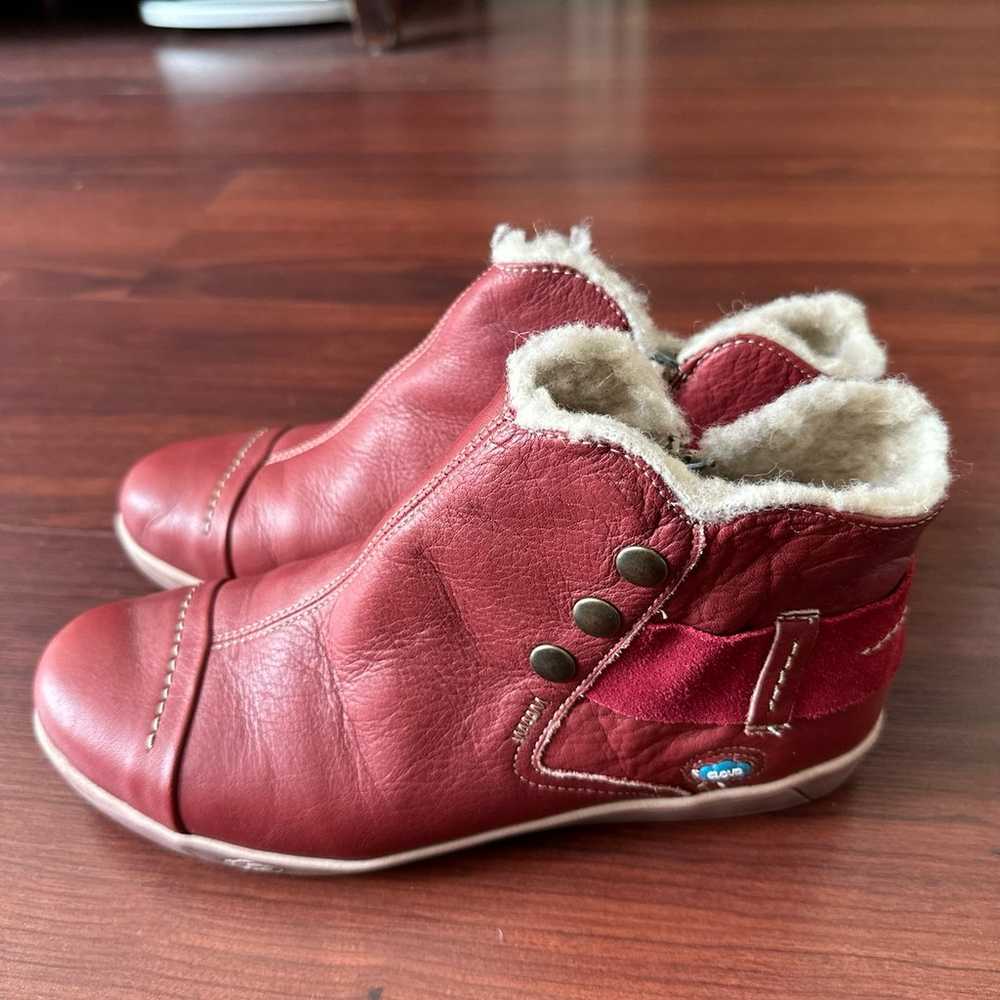 Brand new Cloud red leather boots. Sz 8 - image 2