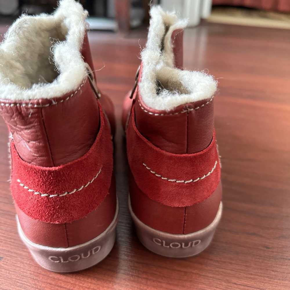 Brand new Cloud red leather boots. Sz 8 - image 3