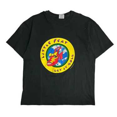 Hanes SLEEK BLACK 1988 LITTLE FEAT TOUR T-SHIRT - image 1