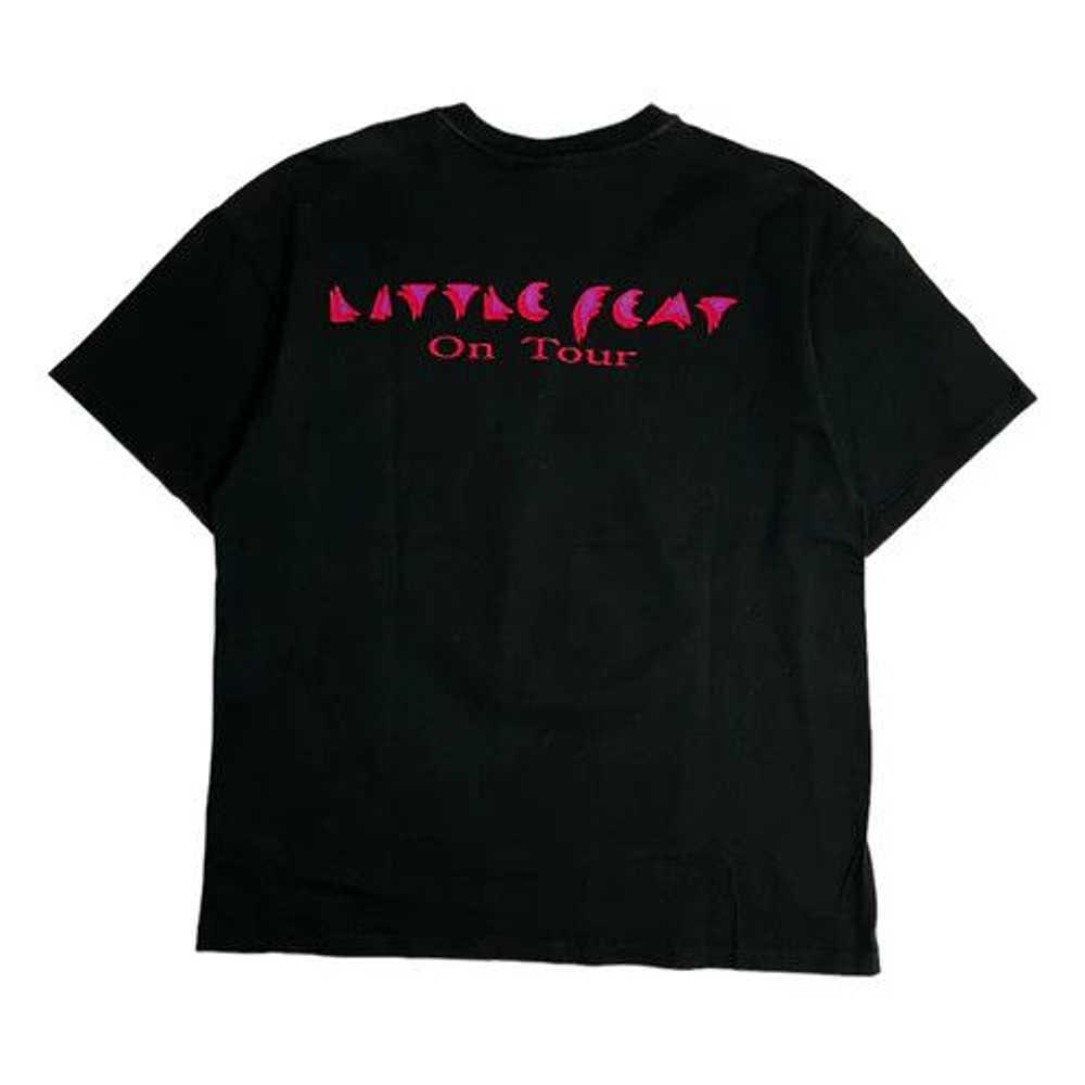 Hanes SLEEK BLACK 1988 LITTLE FEAT TOUR T-SHIRT - image 2