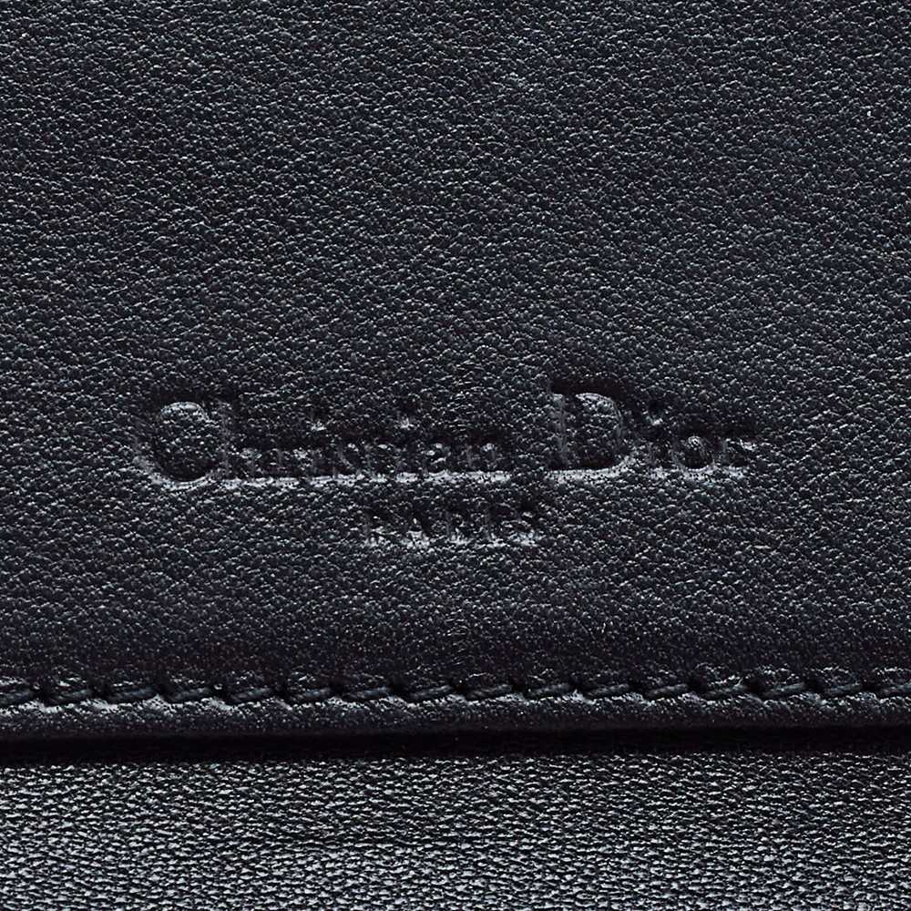 Dior DIOR Black Cannage Leather Lady Zip Compact … - image 8
