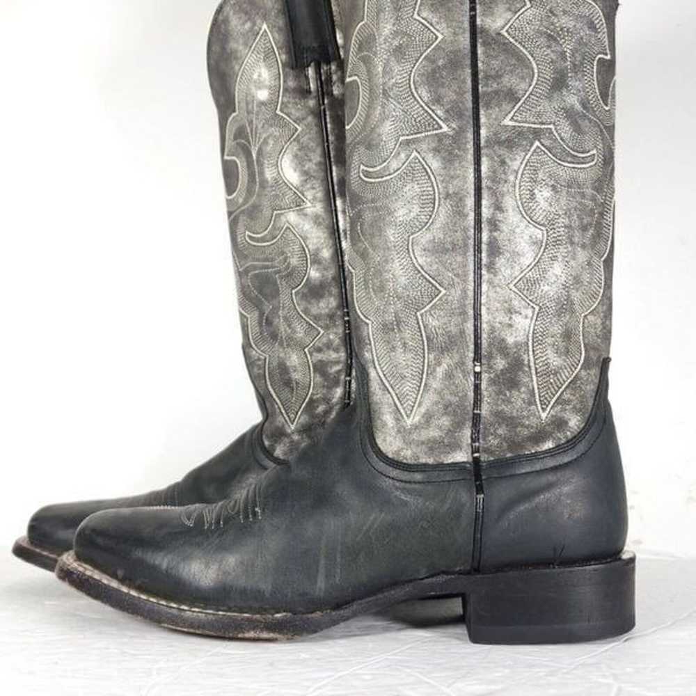 Stetson Women's US7B Black Gray Marbeled Leather … - image 2