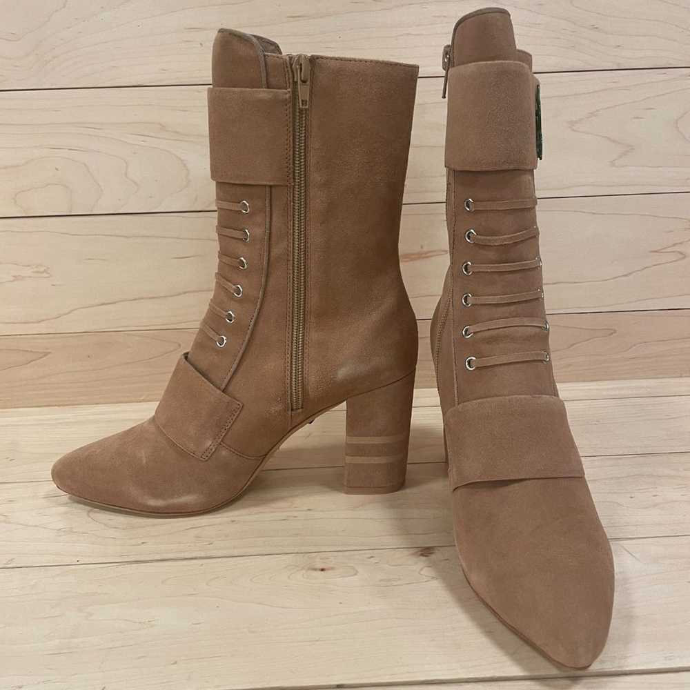 Michaela V Marta Suede Pointed Toe Heeled Boots T… - image 2