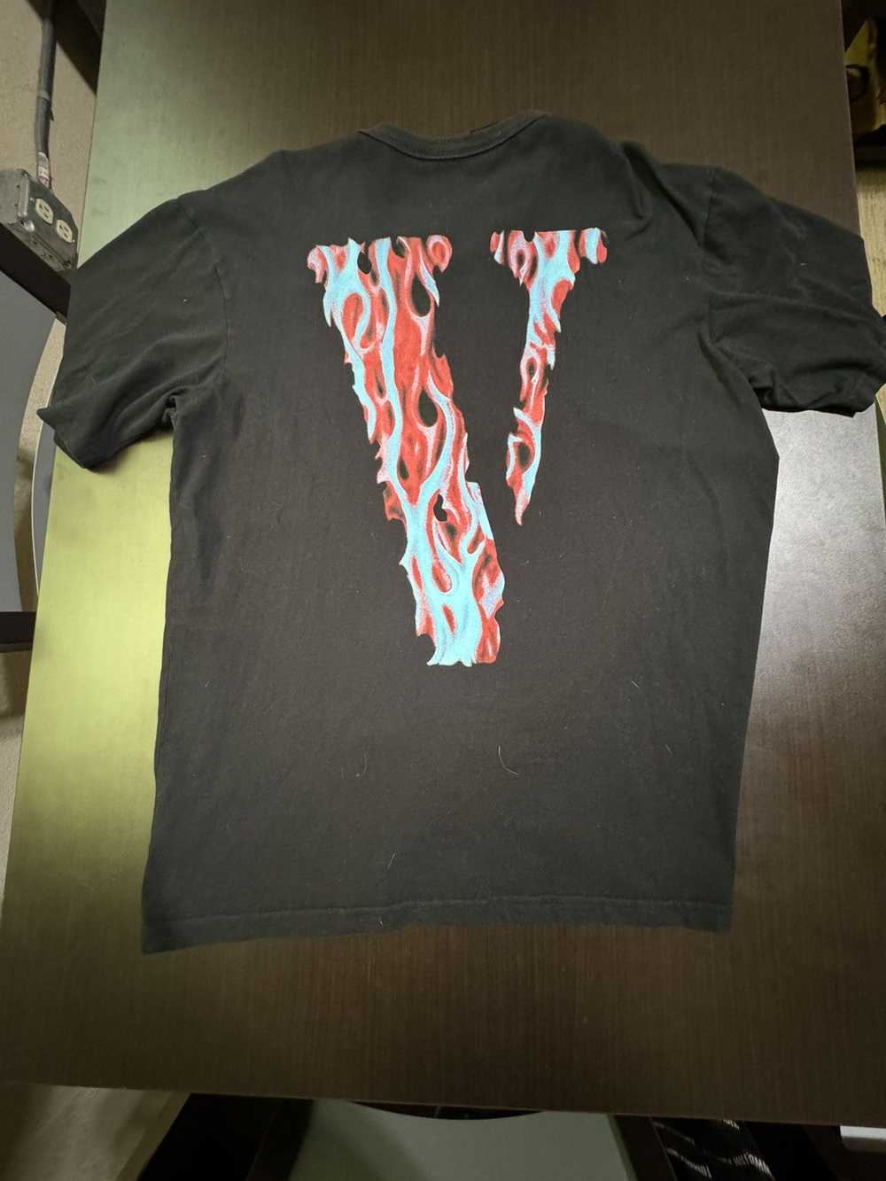 Vlone VLone Red Flames Skull t-shirt - image 8