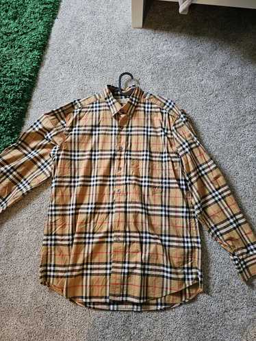 Burberry burberry monogram check cotton shirt